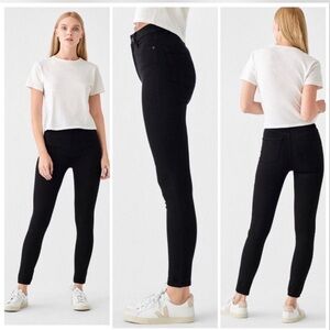 NWT DL1961 Women’s Black Farrow High Rise Instaslim Ankle Skinny Jeans Size 24